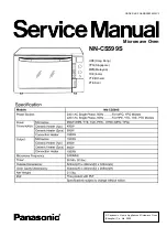 Panasonic NN-CS599S Service Manual preview