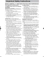 Preview for 4 page of Panasonic NN-CS894S Operating Instructions Manual