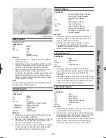 Preview for 127 page of Panasonic NN-CS894S Operating Instructions Manual