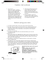 Preview for 12 page of Panasonic NN-CT552W Operating Instructions & Cookery Book