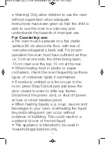 Preview for 5 page of Panasonic NN-CT555W Operating Instructions And Cookery Book