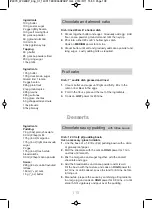 Preview for 112 page of Panasonic NN-CT555W Operating Instructions And Cookery Book