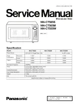 Panasonic NN-CT555W Service Manual preview