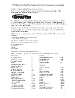 Preview for 3 page of Panasonic NN-CT559W Operating Instructions & Cookery Book