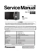 Panasonic NN-CT641M Service Manual preview