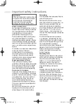 Preview for 8 page of Panasonic NN-CT65MB Operating Instructions Manual