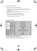 Preview for 50 page of Panasonic NN-CT65MB Operating Instructions Manual