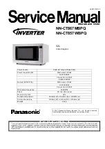 Panasonic NN-CT857WBPQ Service Manual preview