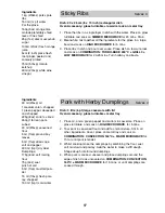 Preview for 99 page of Panasonic NN-CT870W Operating Instructions And Cookery Book