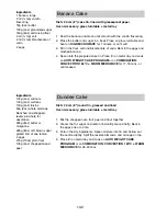 Preview for 144 page of Panasonic NN-CT870W Operating Instructions And Cookery Book