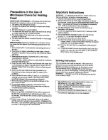 Preview for 2 page of Panasonic NN-D851 Operating Instructions Manual