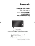 Panasonic NN-DF382M Operation Instructions Manual preview