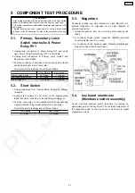 Preview for 21 page of Panasonic NN-DF383B Service Manual