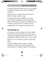 Preview for 6 page of Panasonic NN-DF386B Operating Instruction And Cook Book