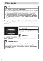 Preview for 50 page of Panasonic NN-DF38PB Operating Instructions Manual