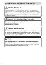 Preview for 74 page of Panasonic NN-DF38PB Operating Instructions Manual