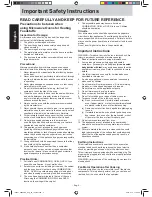 Preview for 4 page of Panasonic NN-DS592B User Manual