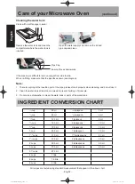 Предварительный просмотр 62 страницы Panasonic NN-DS59NB Manual