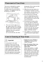 Предварительный просмотр 15 страницы Panasonic NN-DS59NB Operating Instructions Manual