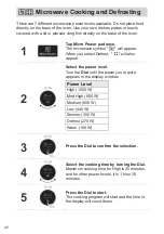 Предварительный просмотр 42 страницы Panasonic NN-DS59NB Operating Instructions Manual