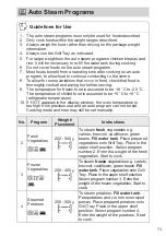 Предварительный просмотр 73 страницы Panasonic NN-DS59NB Operating Instructions Manual