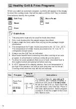 Предварительный просмотр 76 страницы Panasonic NN-DS59NB Operating Instructions Manual