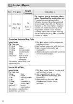 Предварительный просмотр 84 страницы Panasonic NN-DS59NB Operating Instructions Manual