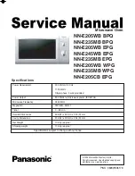 Preview for 1 page of Panasonic NN-E205CB EPG Service Manual