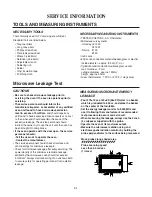 Preview for 10 page of Panasonic NN-E205CB EPG Service Manual