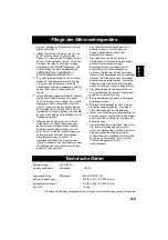 Preview for 29 page of Panasonic NN-E245 Operation Instructions Manual