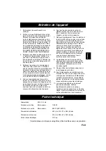 Preview for 38 page of Panasonic NN-E245 Operation Instructions Manual