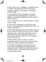 Preview for 5 page of Panasonic NN-E27JWM Operating Instructions Manual