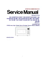 Предварительный просмотр 1 страницы Panasonic NN-F623MF Service Manual