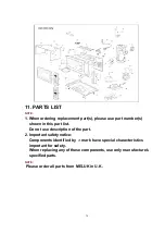 Предварительный просмотр 34 страницы Panasonic NN-F623MF Service Manual