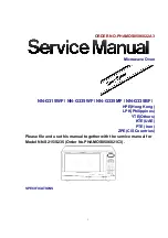 Panasonic NN-G335MF Service Manual preview