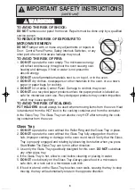 Preview for 5 page of Panasonic NN-G354 Operating Instructions Manual