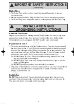 Preview for 6 page of Panasonic NN-G354 Operating Instructions Manual