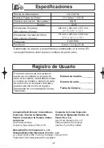 Preview for 59 page of Panasonic NN-G354 Operating Instructions Manual