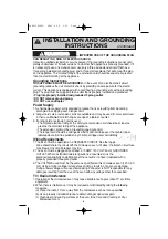 Preview for 8 page of Panasonic NN-G463W Operating Instructions Manual