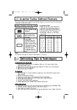 Preview for 18 page of Panasonic NN-G463W Operating Instructions Manual