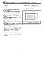 Предварительный просмотр 16 страницы Panasonic NN-G55 AR Service Manual