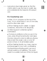 Preview for 5 page of Panasonic NN-GD342B Operating Instructions Manual