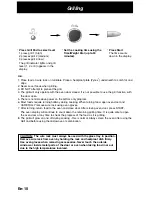 Preview for 12 page of Panasonic NN-GD358W Operating Instructions Manual