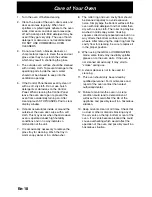 Preview for 20 page of Panasonic NN-GD358W Operating Instructions Manual