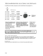 Preview for 30 page of Panasonic NN-GD359W Operating Instructions Manual