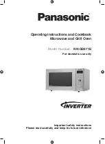 Panasonic NN-GD371S Operating Instruction And Cook Book preview