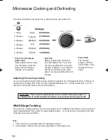 Предварительный просмотр 19 страницы Panasonic NN-GD376 Operating Instruction And Cook Book