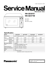 Panasonic NN-GD391S Service Manual preview