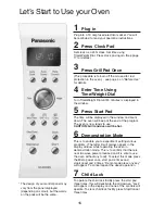 Preview for 18 page of Panasonic NN-GD458W Cookery Book & Operating Instructions