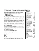 Preview for 3 page of Panasonic NN-GD546 Cookery Book & Operating Instructions